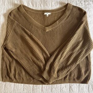 BP V-Neck Sweater - Warm Brown